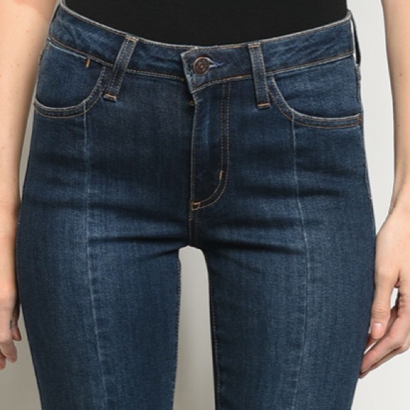 ☀️LAST2️⃣//DARK DENIM ANKLE JEANS - Picture 3 of 5